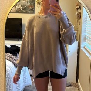 Women's Oversized Sweater - Taupe